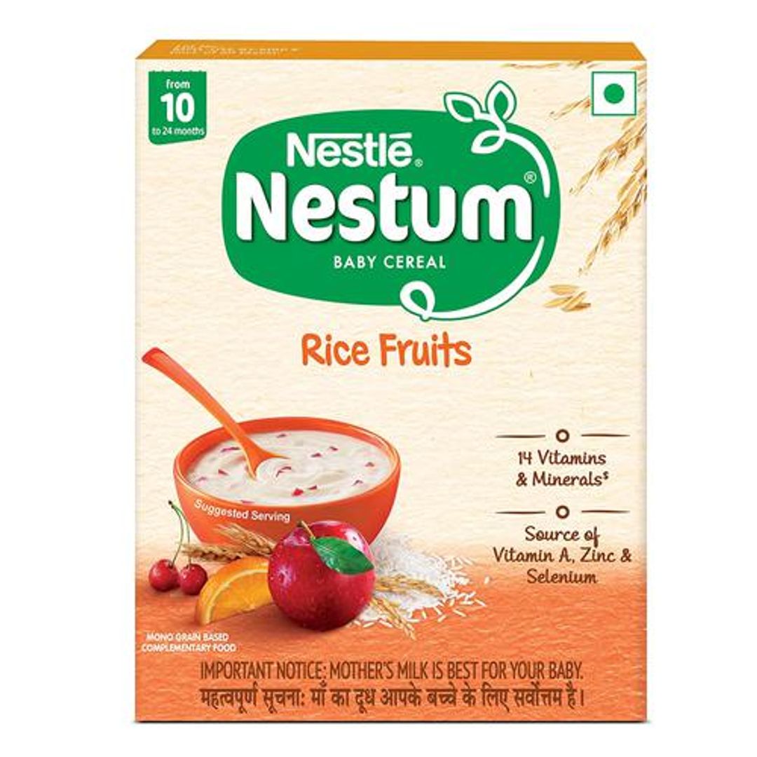 Nestum Baby Cereal - Rice Fruits, From 10 To 24 Months, Rich In Nutrients