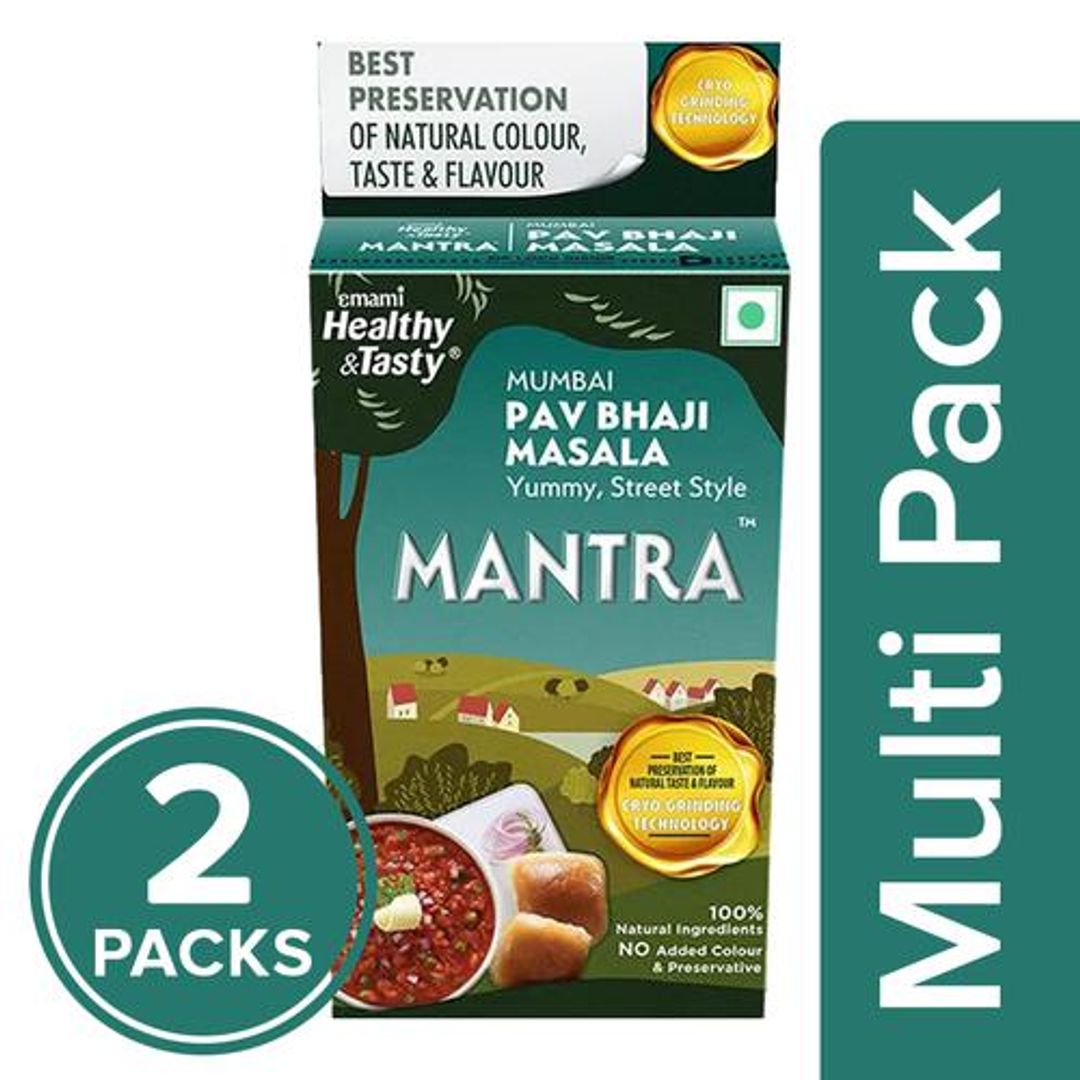 Mantra Mumbai Pav Bhaji Masala, No Added Colour & Preservatives
