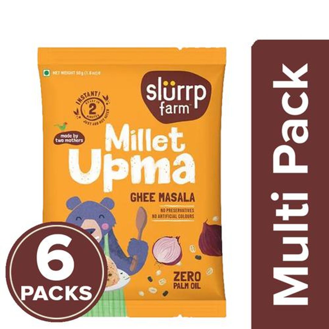 Instant Millet Upma - Ghee Masala, Zero Palm Oil, Protein & Fiber Rich