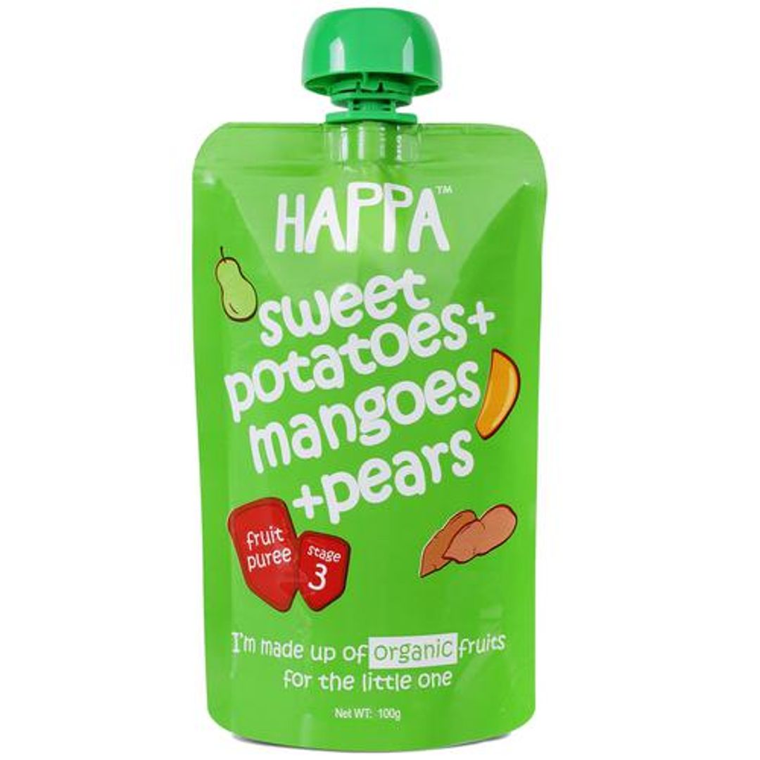Organic Puree - Sweet Potato + Mango + Pear, Stage-3