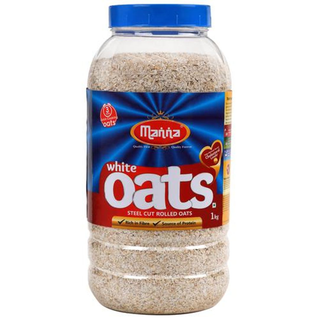 White Oats - High In Fibre & Protein, Helps Maintain Cholesterol, Diabetic-Friendly
