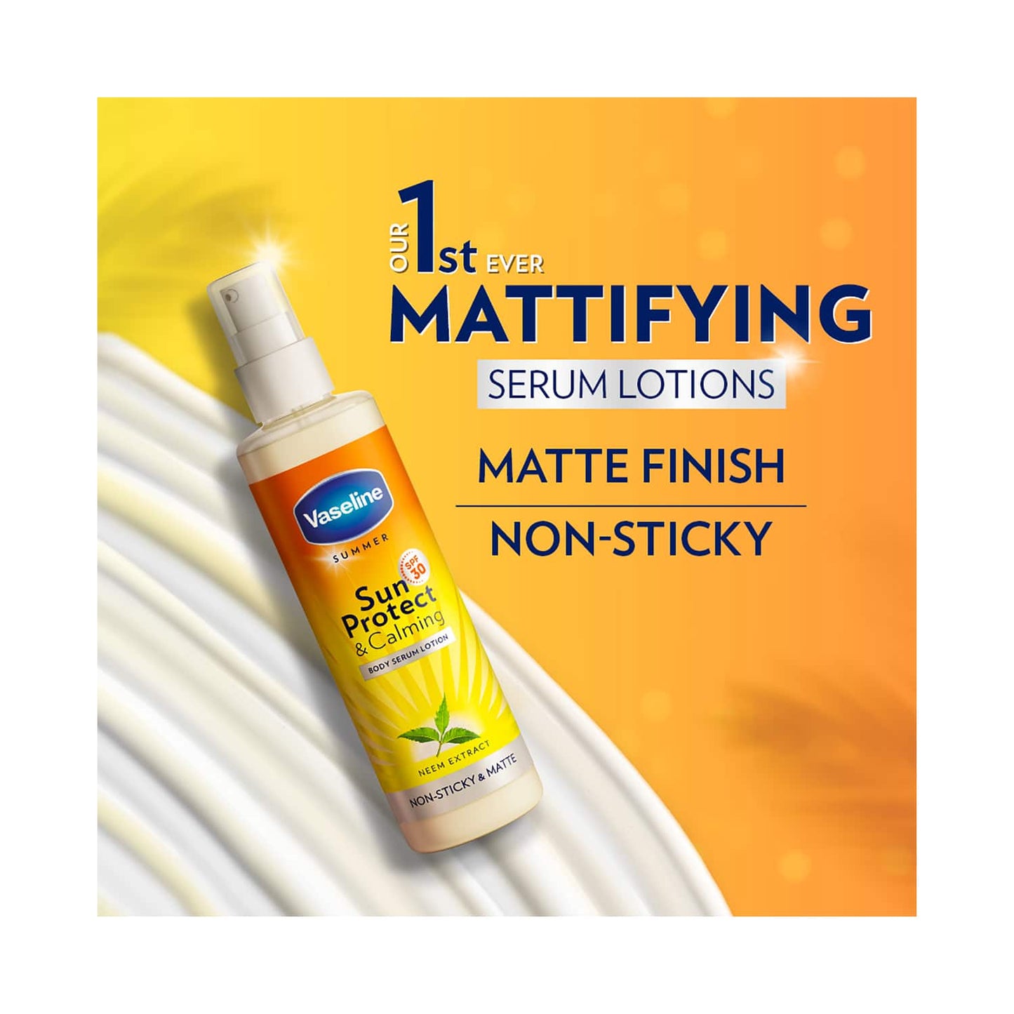 Vaseline Sun Protect & Calming SPF 30 Body Serum Lotion (180ml)