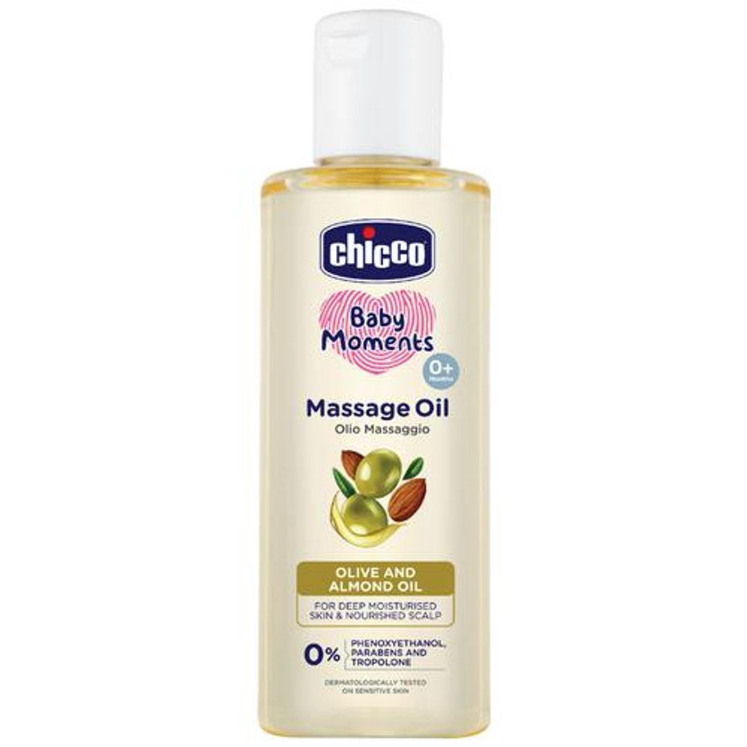 Baby Moments - Massage Oil, Olive & Almond Oil, For Deep Moisturised Skin & Nourished Scalp