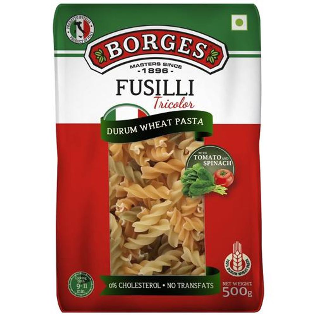 Durum Wheat Pasta - Tricolor Fusilli