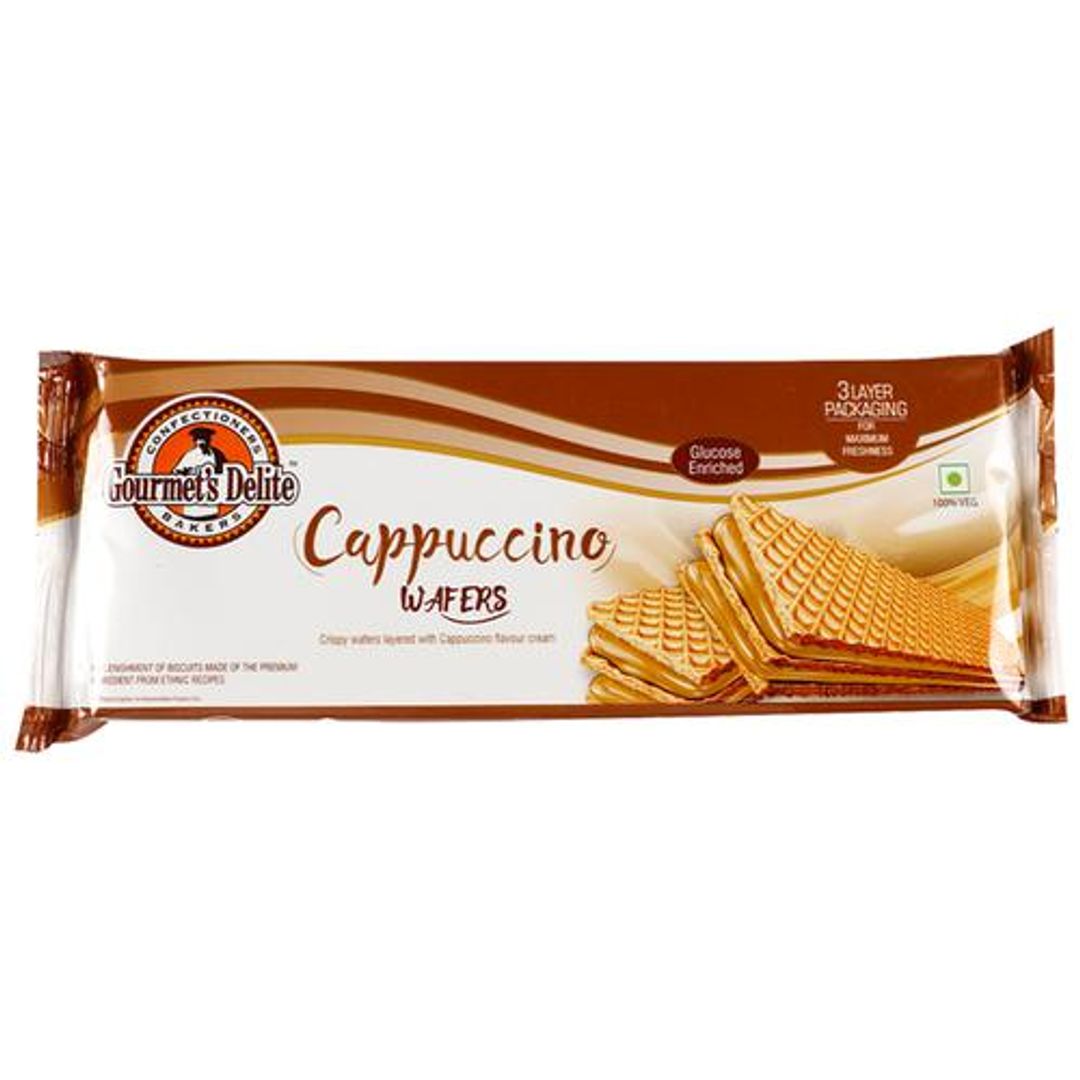 Gourmets Delite Wafers - Cappuccino 75 gm Pouch