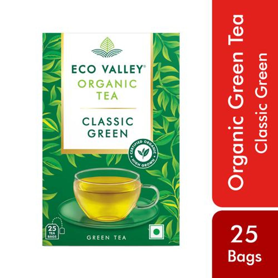 Organic Green Tea Classic - Grown In Nilgiris, Zero Calories, Rich In Antioxidants, Good For Digestion