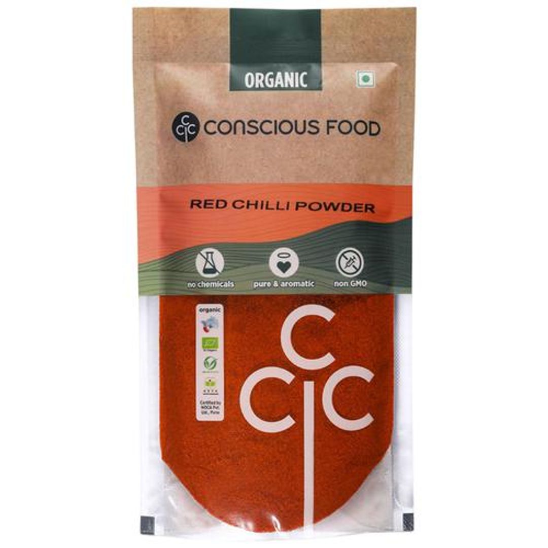 Red Chilli/ Mirch Powder - Iron-pounded, Organic, Rich In antioxidants, Adds Taste, Colour