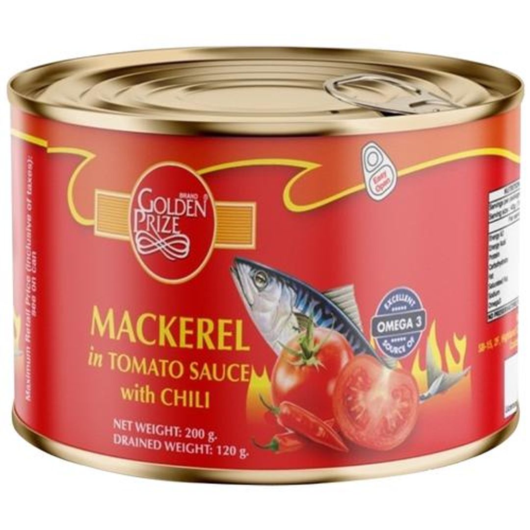 Canned Mackerel In - Tomato Sauce With Chili