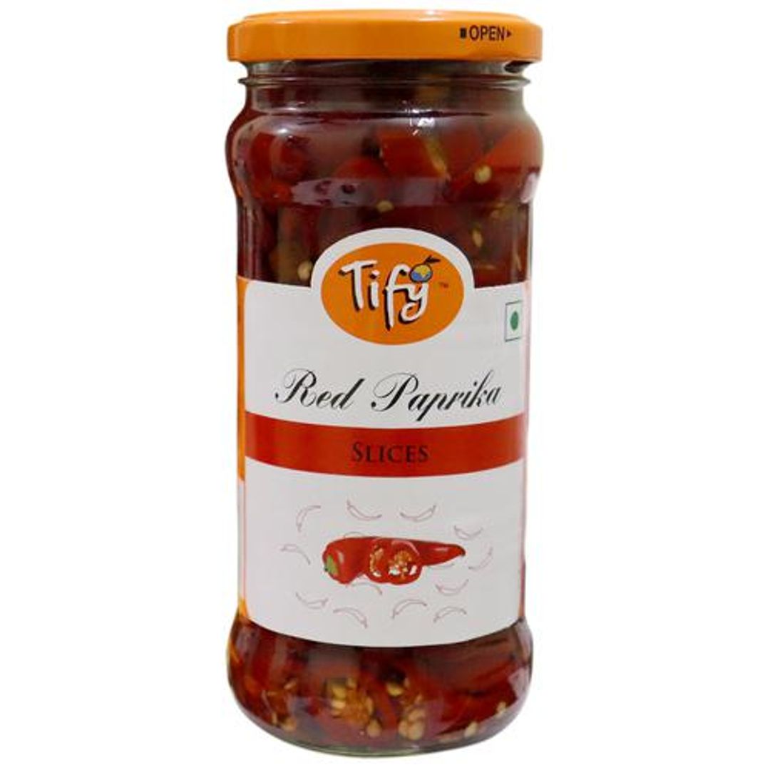 Sliced Red Paprika - Processed With Vinegar