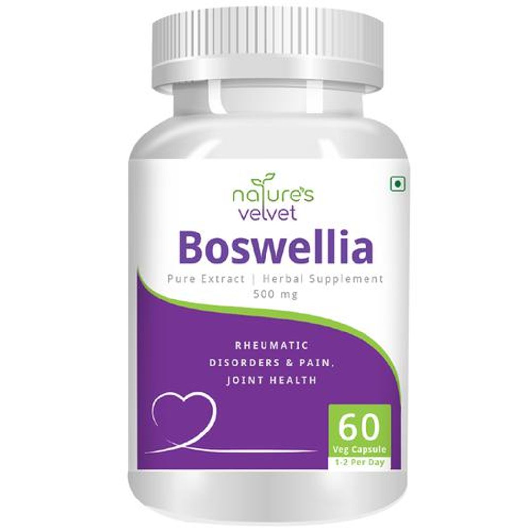 Boswellia Serrata Extract 500 mg Vegetarian Capsules - For Joint Health