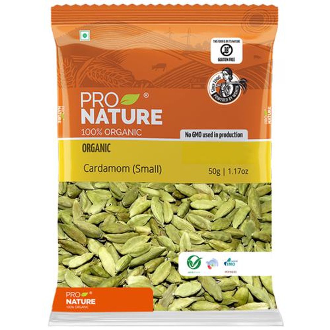Organic Cardamom/Elaichi - Green, Small