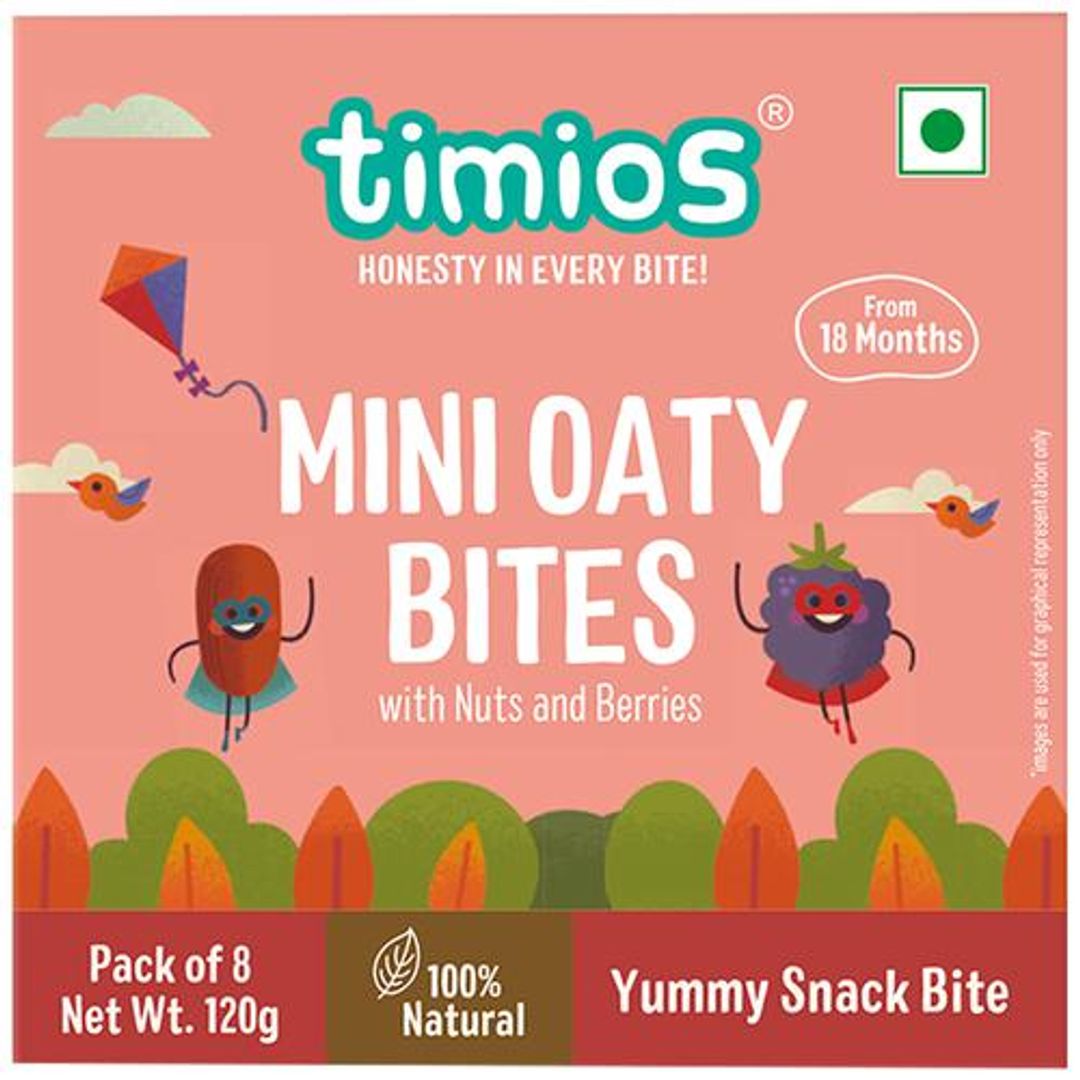 Mini Oaty Bites - With Nuts & Berries, From 18 Months