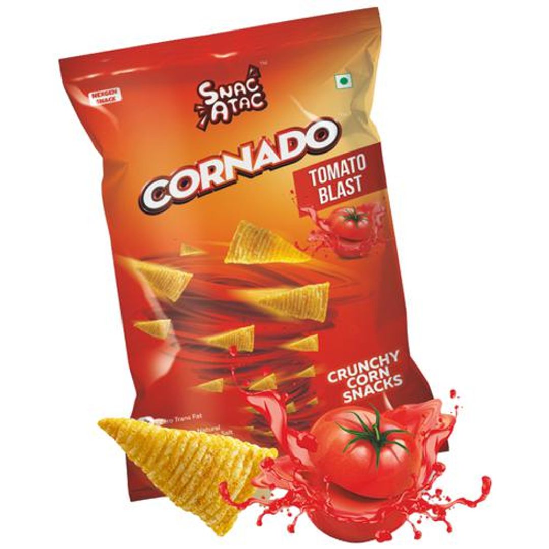 Cornado Crunchy Corn Snacks - Tomato Blast