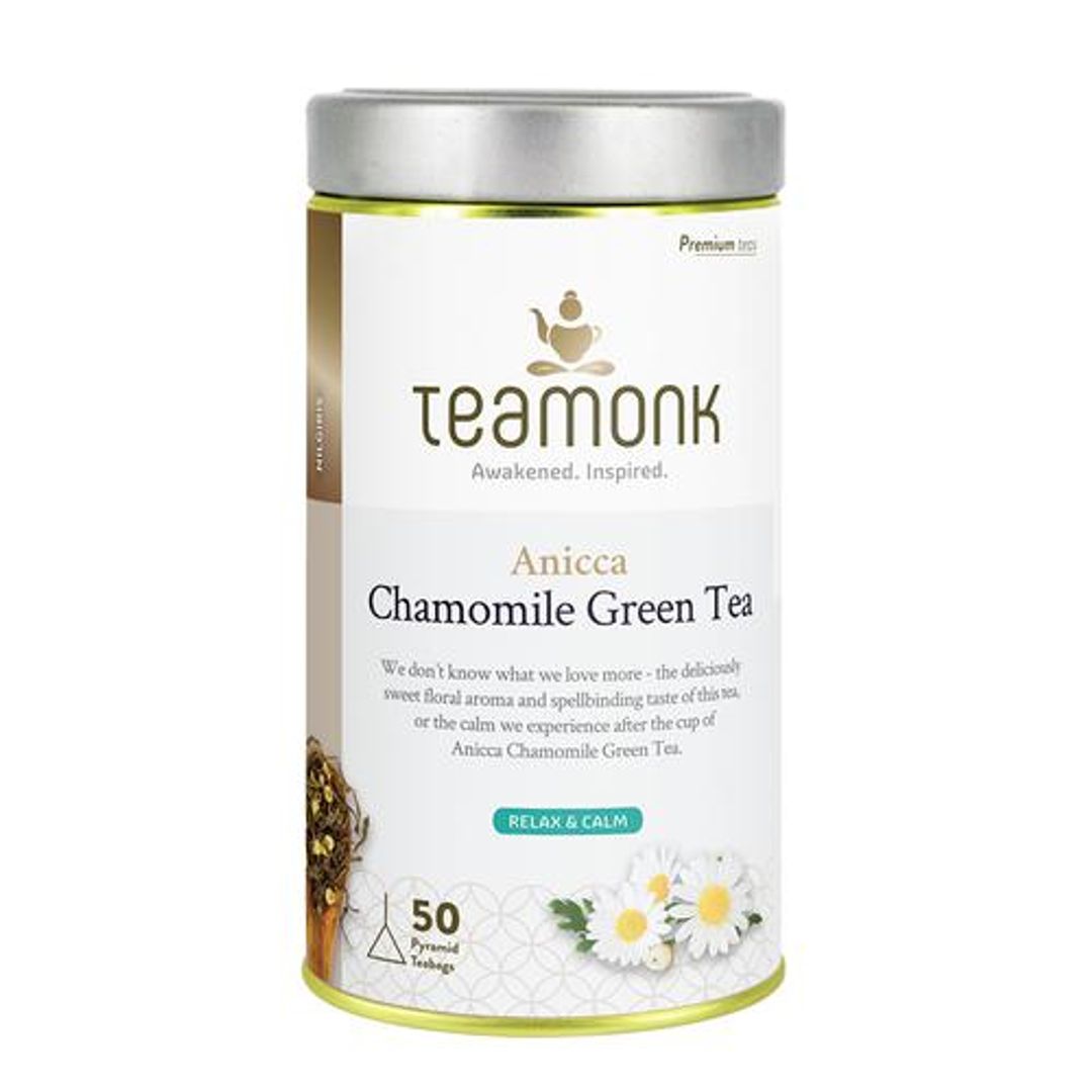 Nilgiris Green Tea - Anicca Chamomile, Helps To Feel Relaxed & Calm
