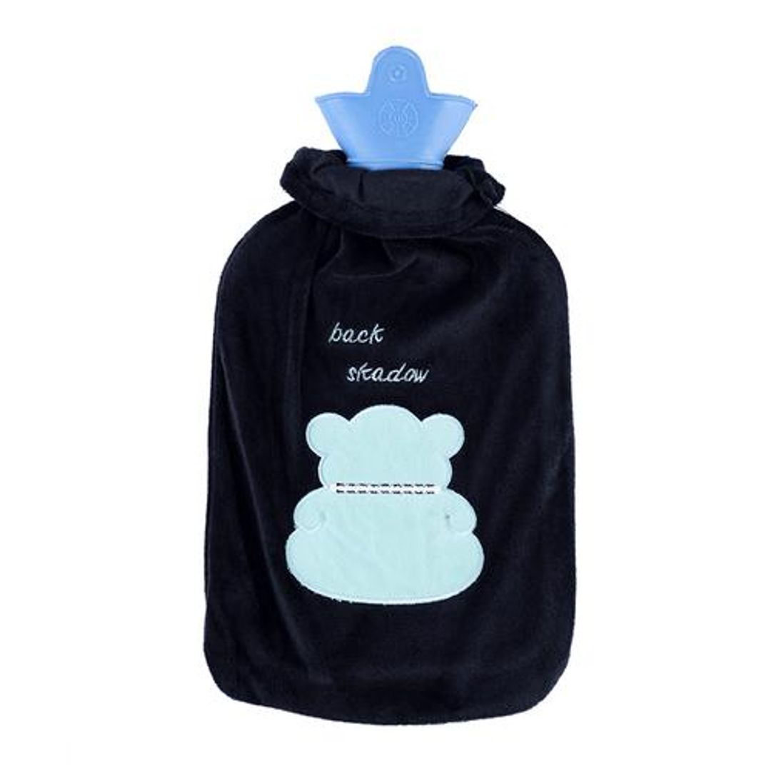 Premium Classic Rubber Hot/ Cold Water Bag With Soft Fleece / Velvet Cover, BB1547