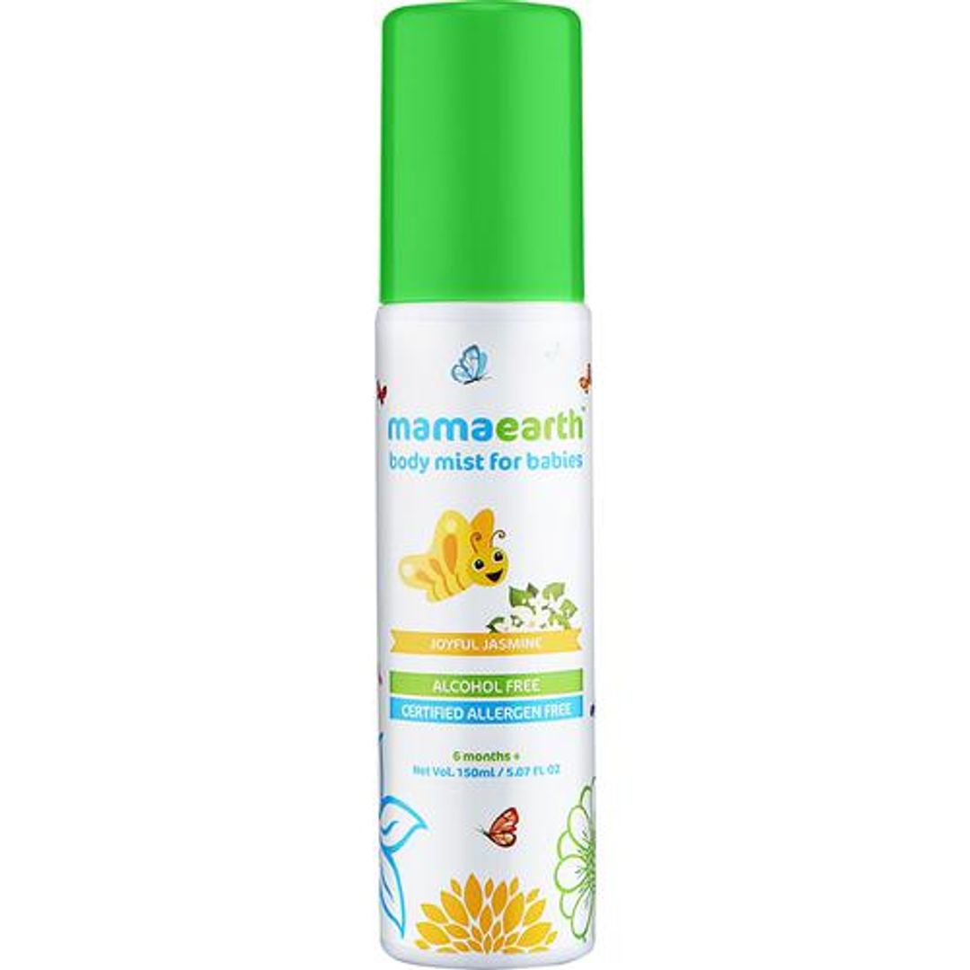 Perfume Body Mist For Babies Kids With Allergen Free Jasmine Fragrance For All Day Freshness