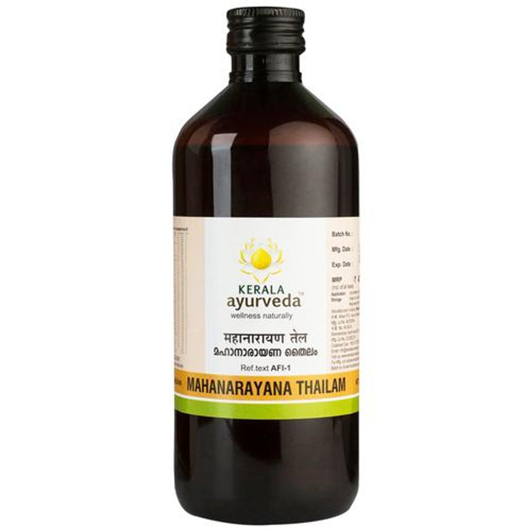 Mahanarayana Thailam 450ml | Post-workout Abhyanga Oil | Soothes Muscles | For Healthy Joints | With Bilva, Ashwagandha, Bala, Shatavari, and Sesame oil