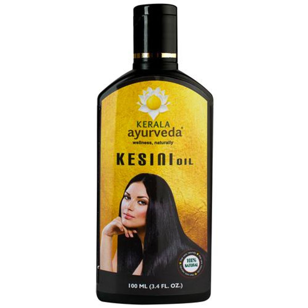 Kesini Oil 100ml | Daily Hair Oil for Long & Voluminous Hair | Herbal Hair Growth Oil | With Japakusuma, Neeli, Amla, Aragwadi, Ketaki, Castor oil, and Coconut oil