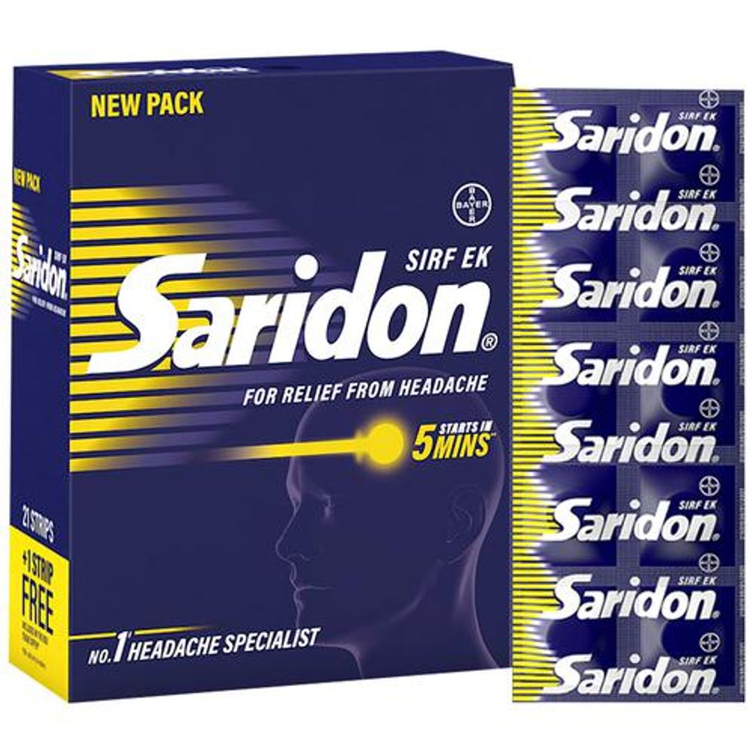 Saridon Quick Relief from Headache,Tablet Strips