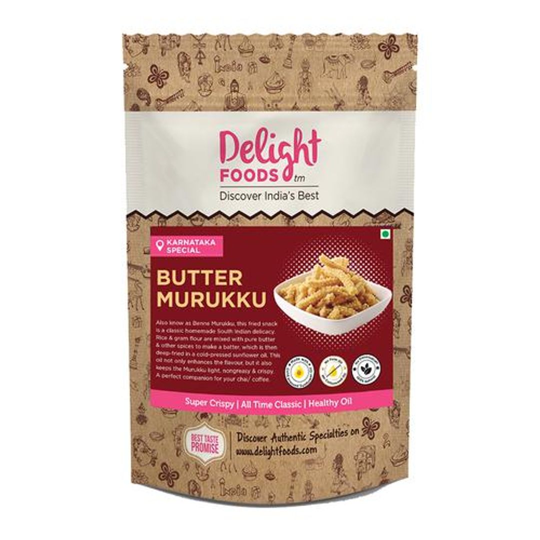 Butter Murukku - Cold Pressed Sunflower Oil Fried