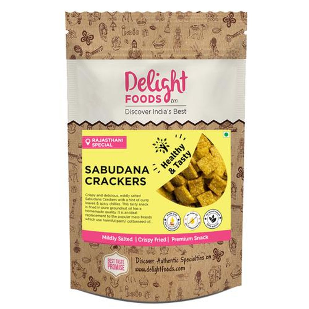 Sabudana Crackers - Fried In Peanut Oil