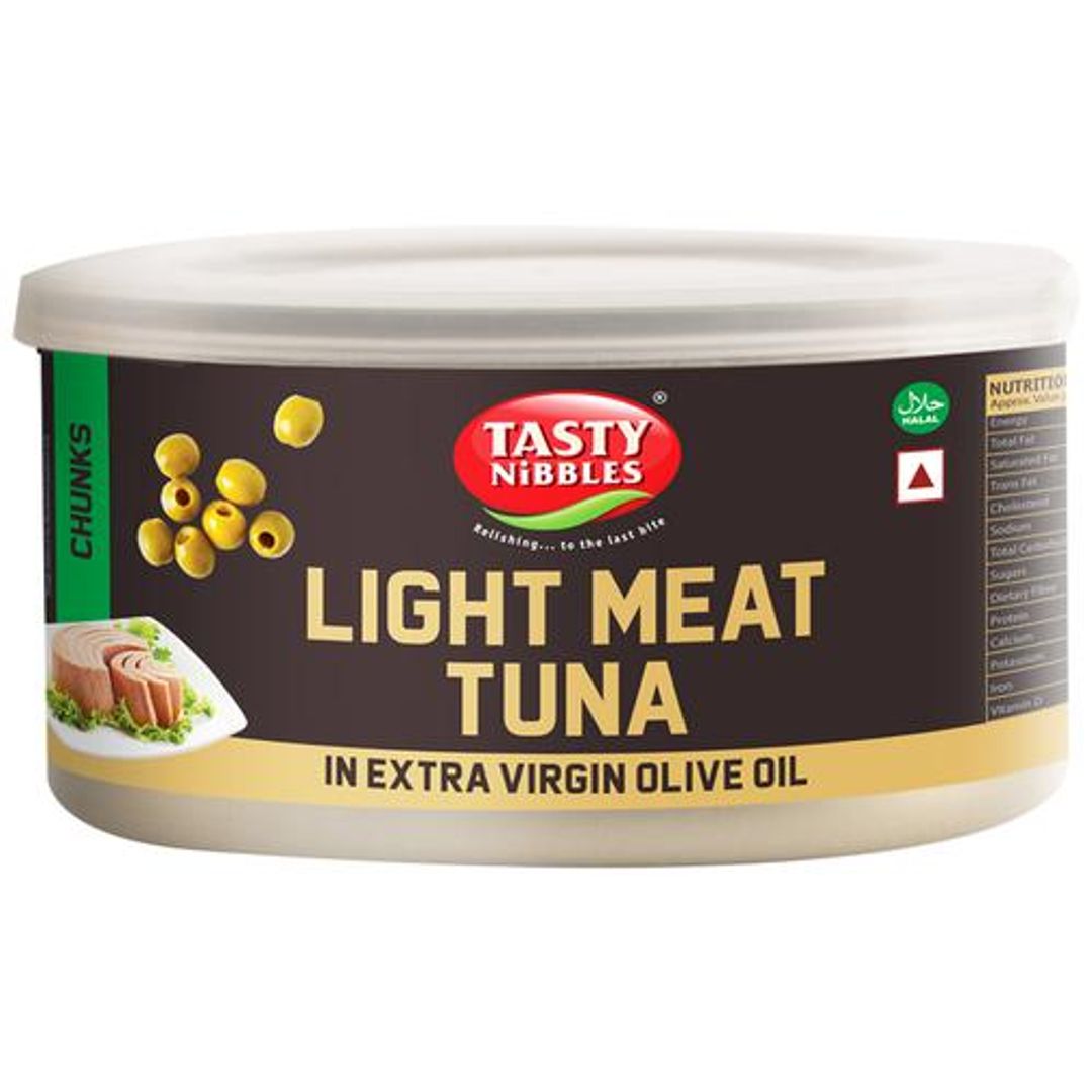 Light Meat Canned Tuna Chunks - In Extra Virgin Olive Oil