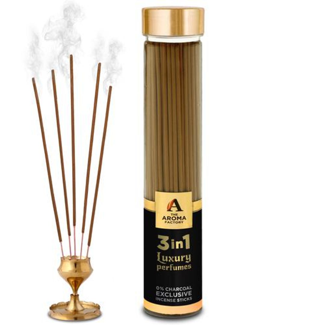 Incense Sticks/Agarbatti - 3 In 1 Luxury Perfumes, Made With 0% Charcoal