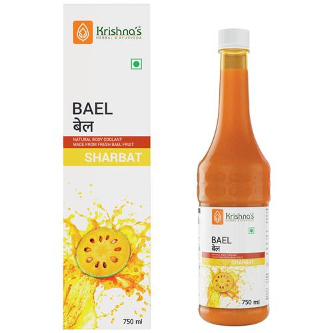 Krishna's Herbal & Ayurveda's Bael Sharbat | Bel Sharbat -750 ml