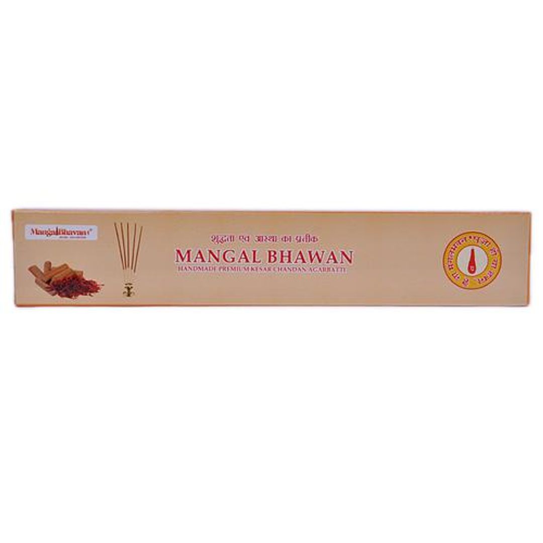 Handmade Premium Kesar Chandan Agarbatti - Soothing & Fresh Aroma