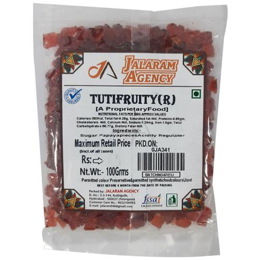 Tutti Fruity Candies Fruit - For Topping, Substitute For Fresh Fruit, Red