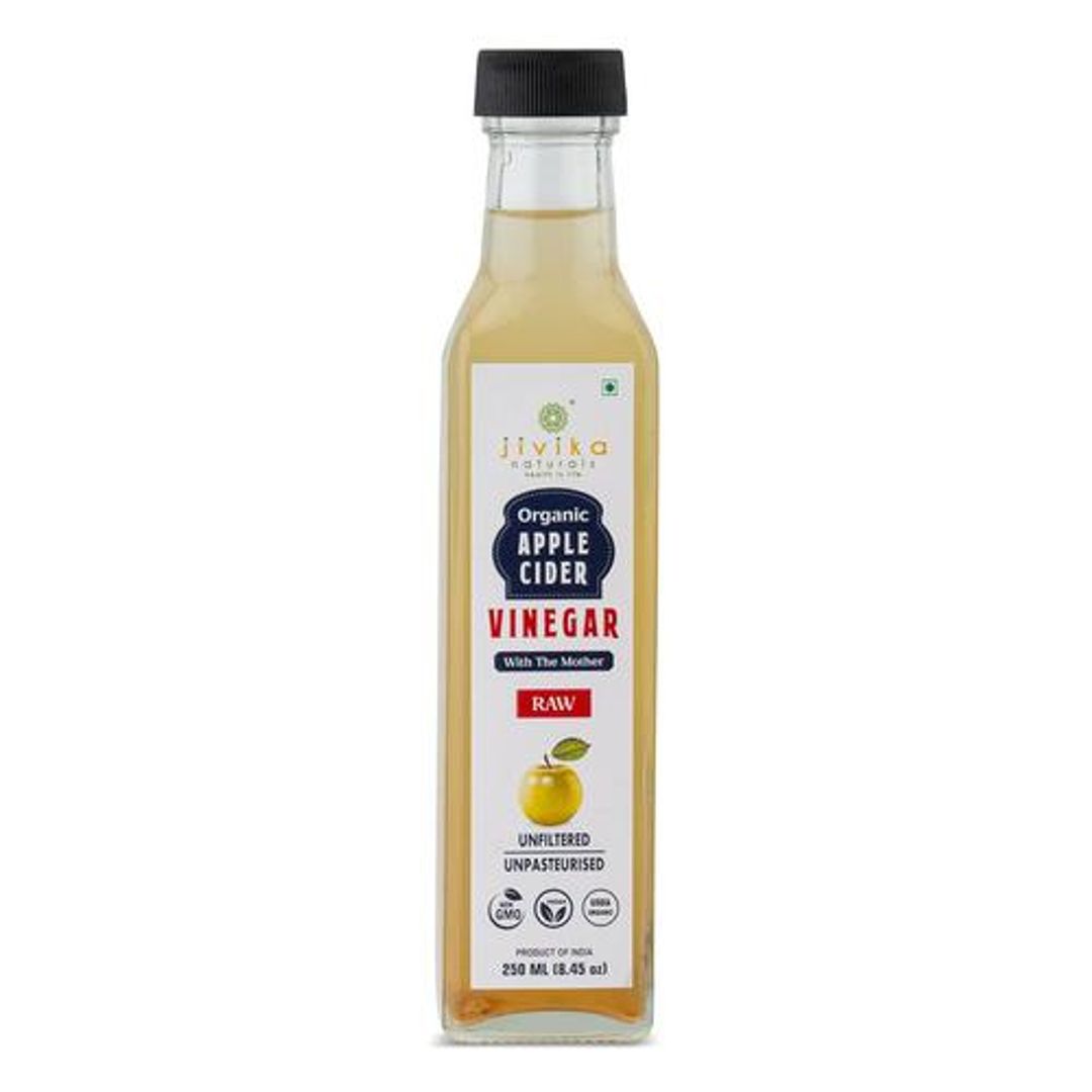 Organic Apple Cider Vinegar - With The Mother, Raw, Unfiltered, Unpasteurised, Non-GMO