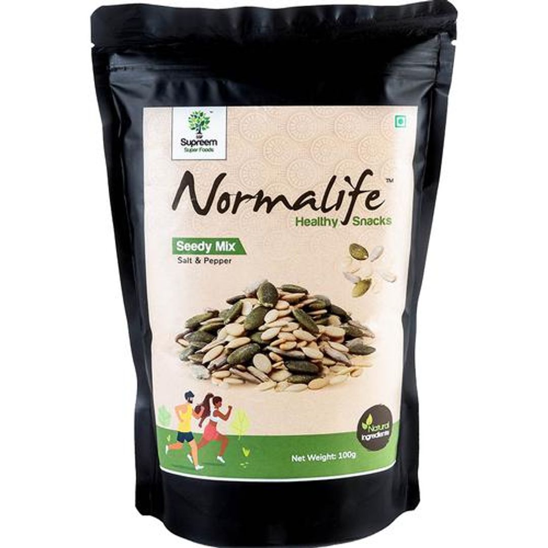 Normalife - Gluten Free Seedy Mix, Pumpkin, Watermelon & Sunflower Seeds, Healthy Snack