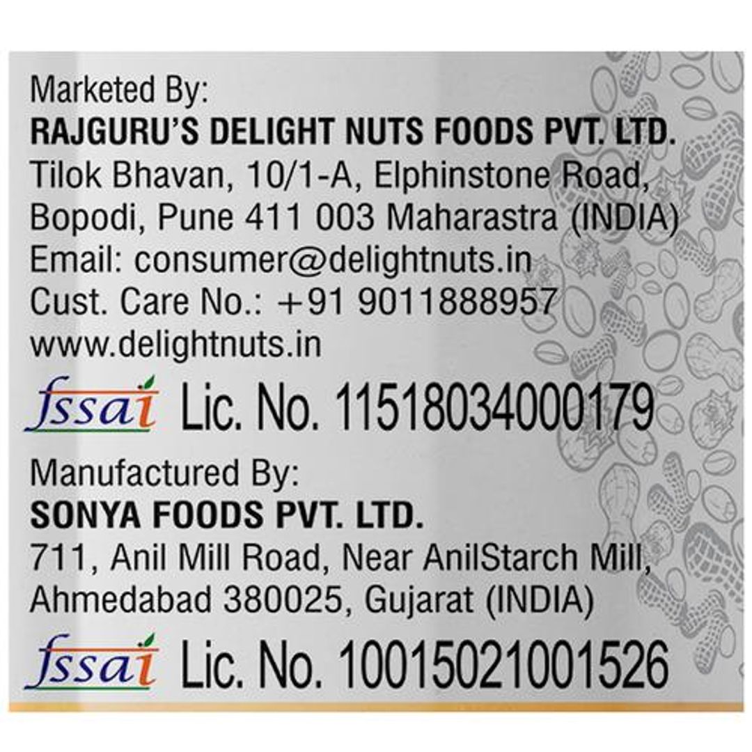 Natural Peanut Butter - Unsweetened, High In Protein, Creamy, Helps Manage Weight