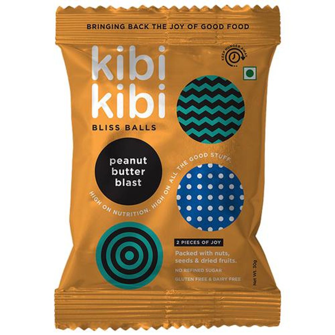 Bliss Balls - Nuts, Seeds & Dry Fruits, No Added Sugar, Gluten Free, Peanut Butter Blast