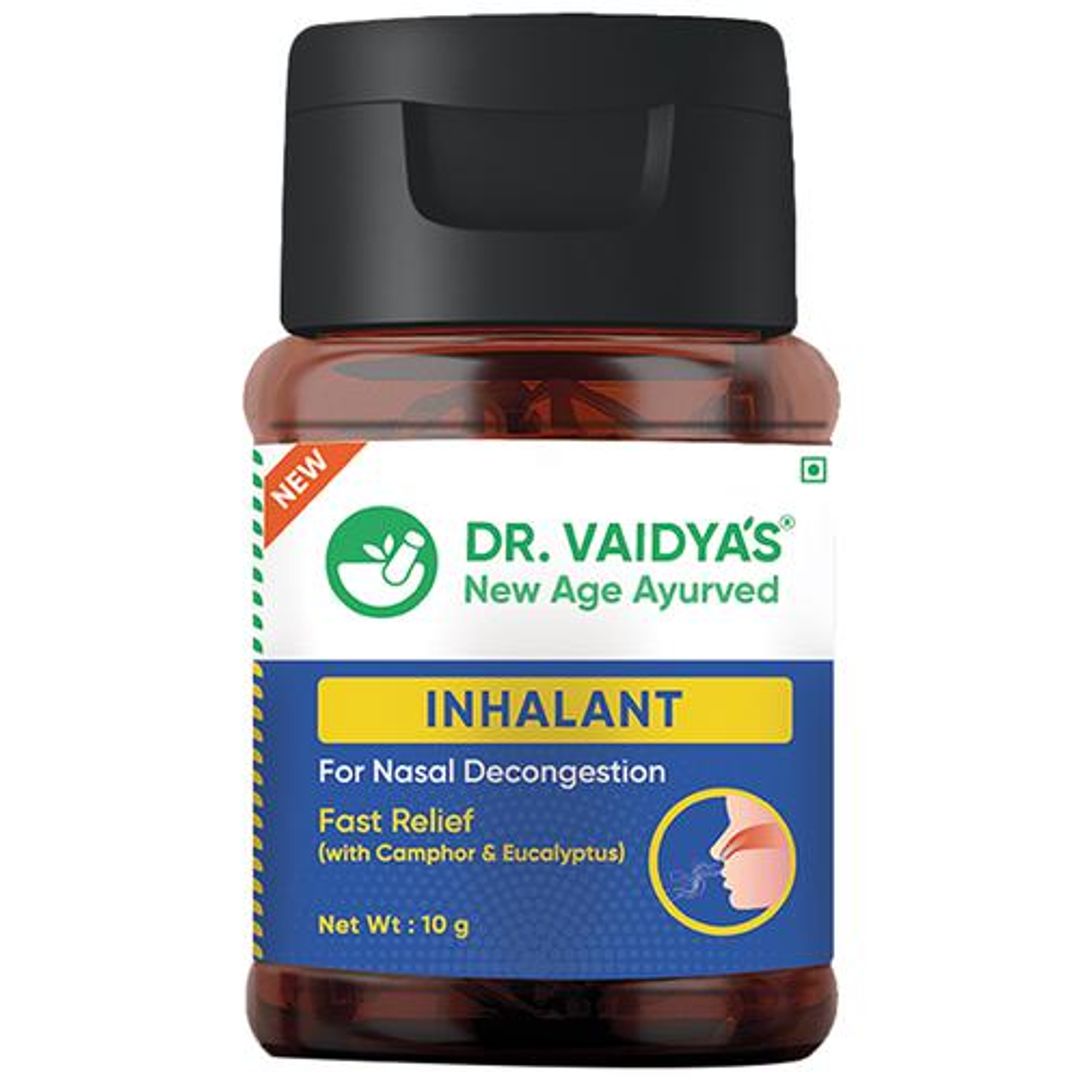Inhalant - Camphor & Eucalyptus, Provides Relief From Blocked Nose, For Nasal Decongestion