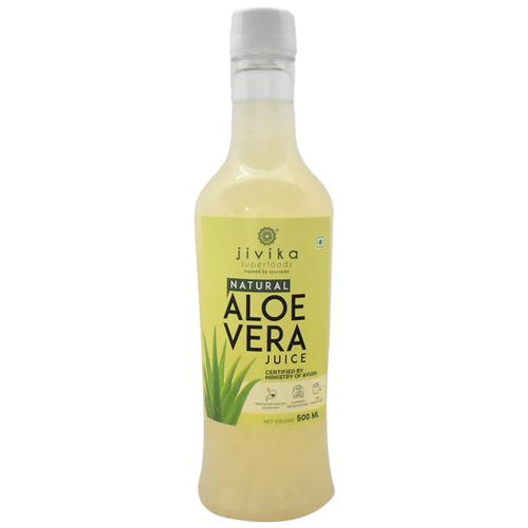 Natural Aloe Vera Juice - Rich In Fibre, Boosts Immunity, Nourishes Skin & Hair