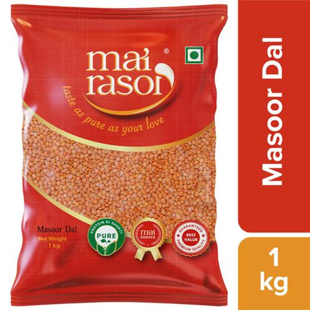 Masoor Dal - Unpolished, Protein & Fibre Rich, For Making Soups, Porridge
