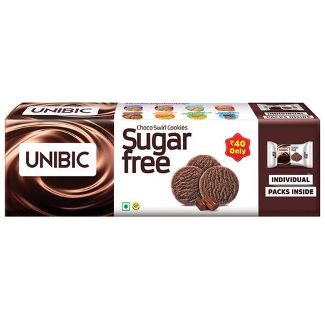 Choco Swirl Cookies - Sugar Free, Guilt-free Snacking