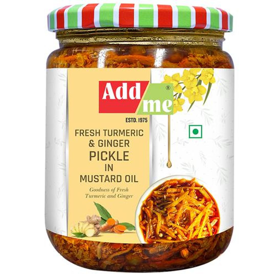 Fresh Turmeric & Ginger Pickle - In Mustard Oil, Immunity Booster