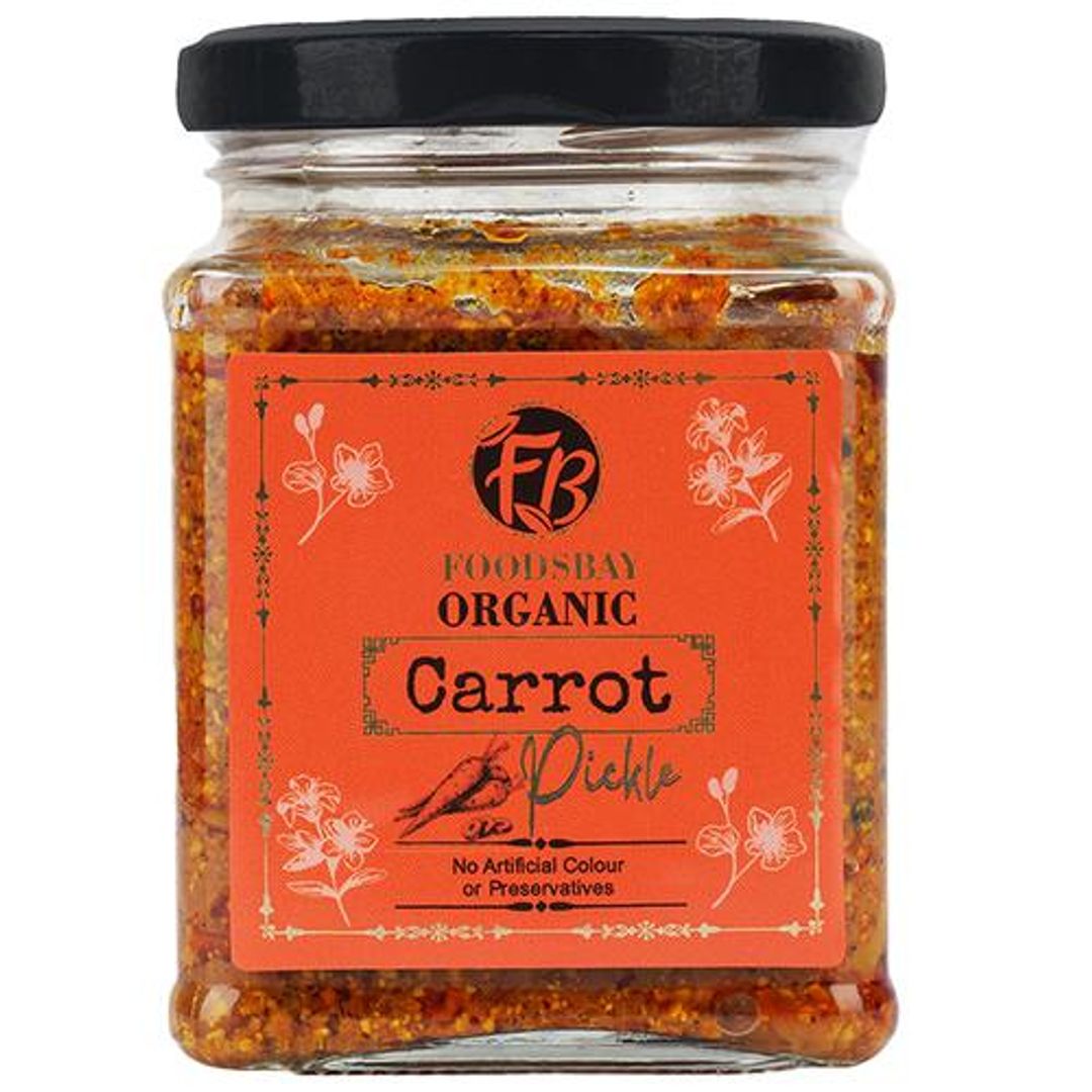 Organic Carrot Pickle - No Artificial Colours Or Preservatives