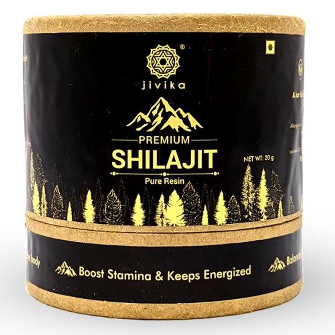 Premium Shilajit - Pure Resin, Vegan, Non-GMO, Preservatives Free, Boosts Stamina