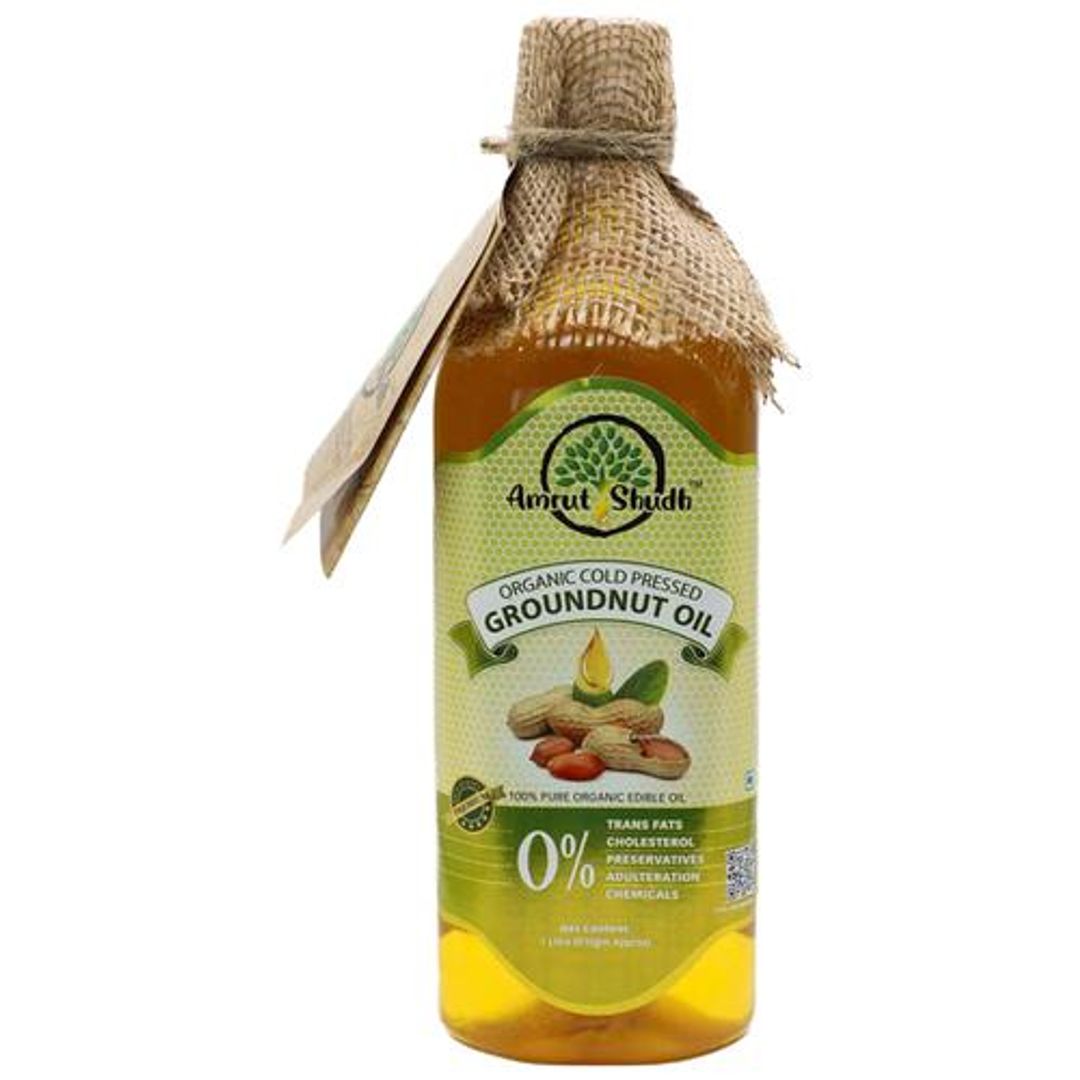 Cold Pressed Organic Ground Nut Oil - Good For Heart Health, Rich In Antioxidants