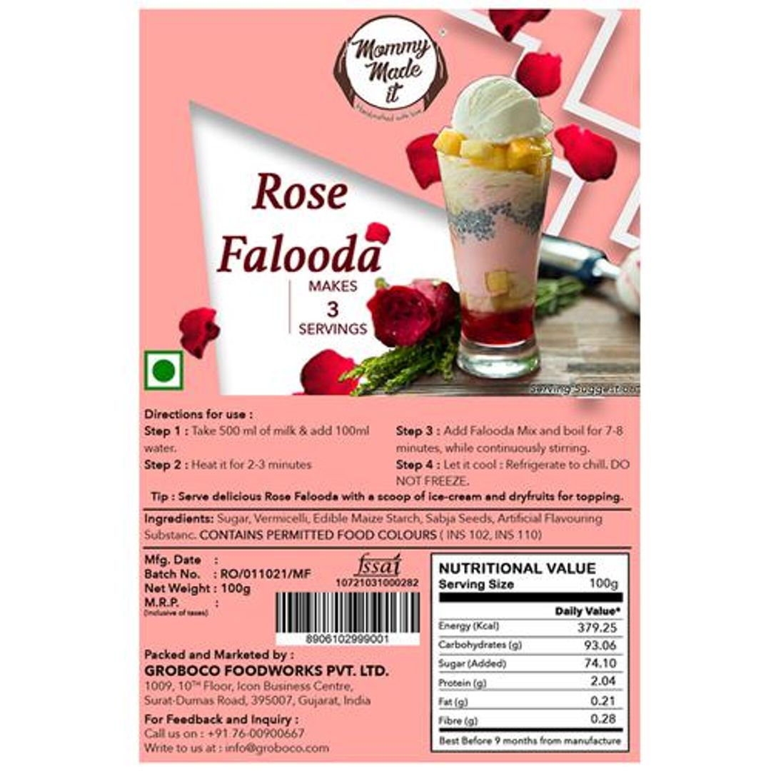 Rose Falooda Mix - Rich In Flavour Dessert