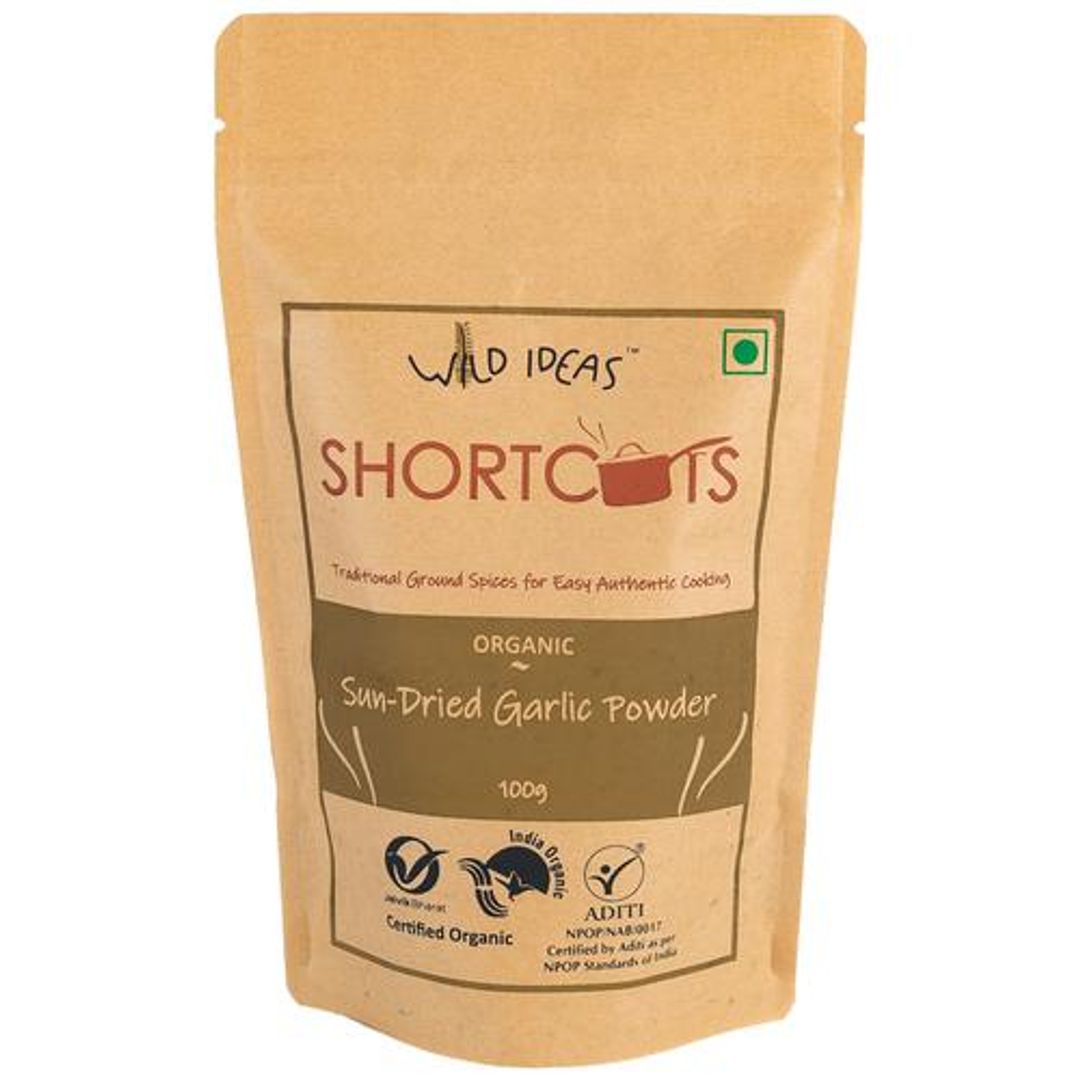 Balance Sun-Dried Garlic Powder - Organic, Authentic Taste, Grounded Spices Mix