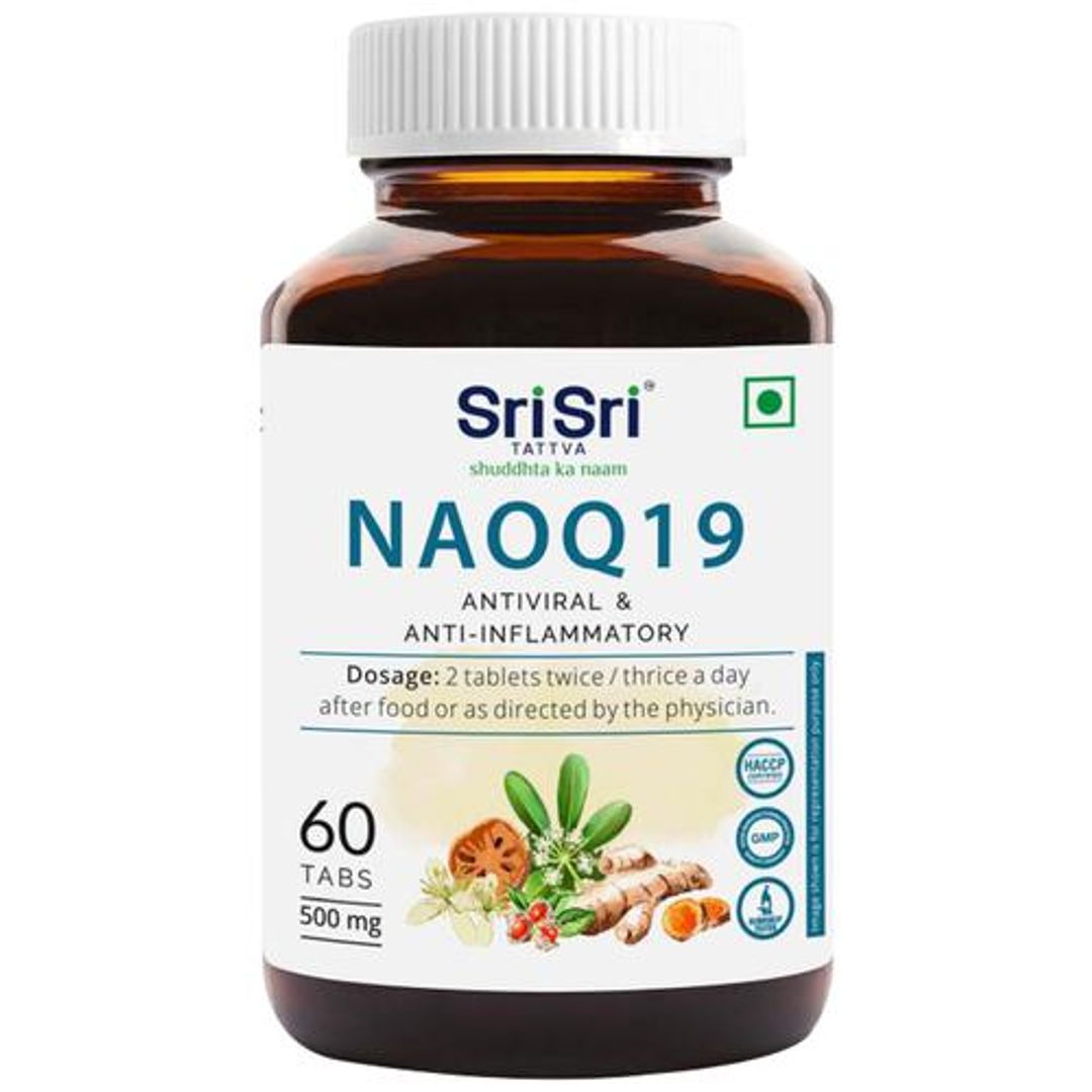 NAOQ19 Anti-Viral & Anti-Inflammatory Tablets - 500 mg, Boosts Immune System