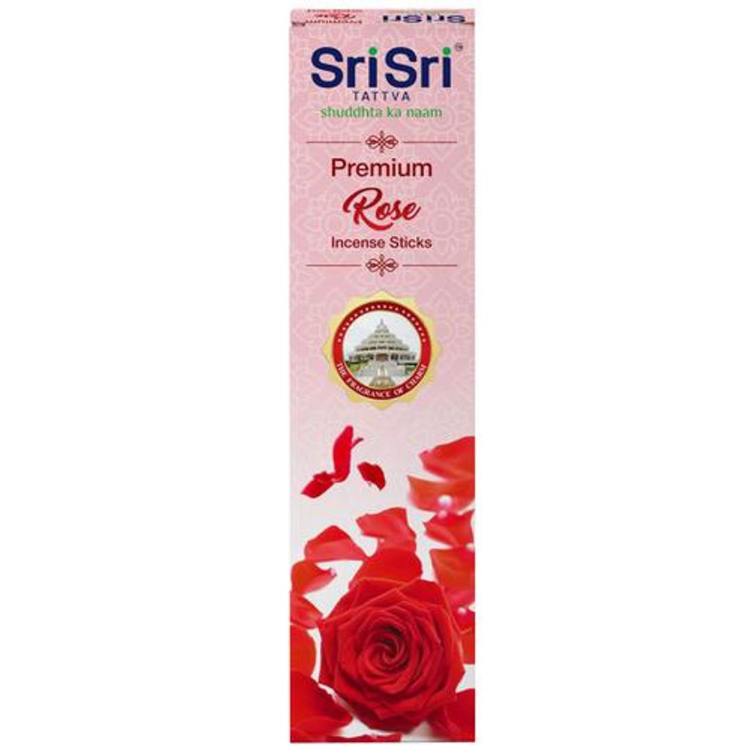 Premium Rose Agarbatti/Incense Sticks - Long-Lasting Fragrance