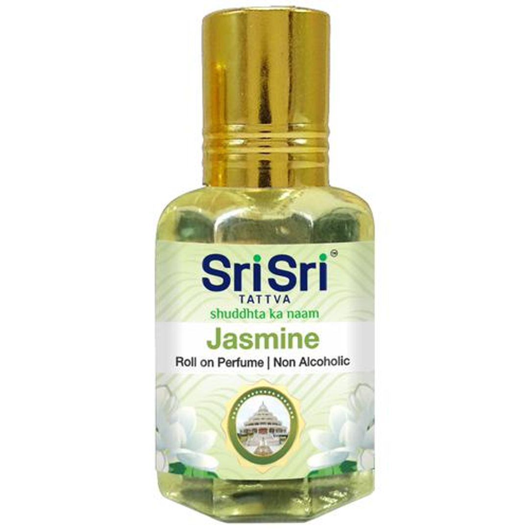Jasmine Roll-On Perfume - Non-Alcoholic, Long-Lasting Fragrance