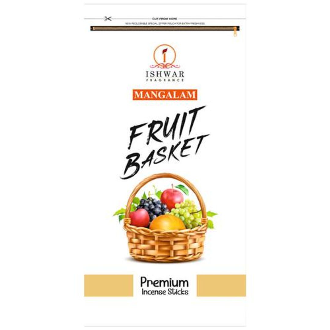 Fruit Basket Premium Incense Sticks/Agarbattis - Long-Lasting Fragrance