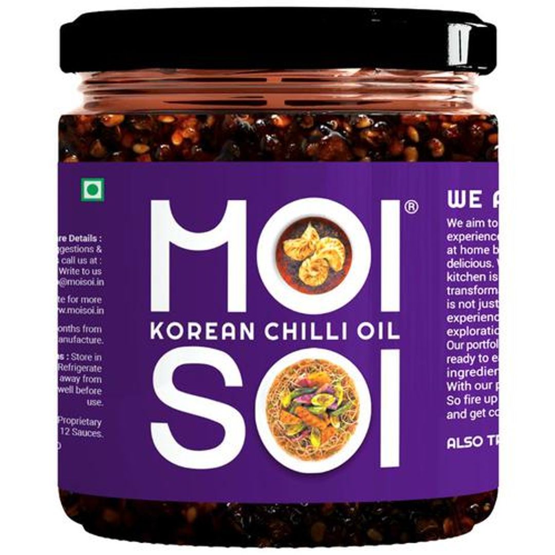 Korean Chilli Oil - Vegan, Used As Spread, Marinade & Dip, For Making Chinese, Asian, Thai & Stir Fry Dishes