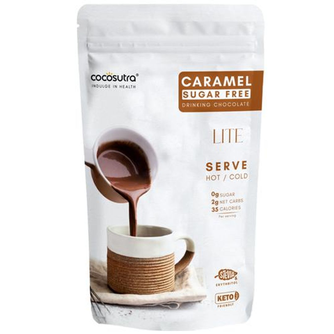 Caramel Sugar-Free Drinking Chocolate - Lite, Keto Friendly